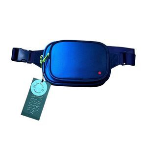 NWT! State Bags Recycled Poycanvas Blue Black Ombre Bennett Game Fanny Pack